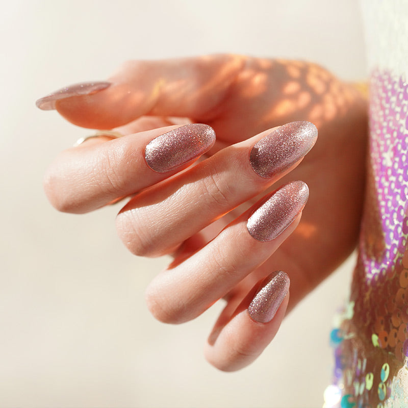 Champagne Rosa | Glitter SempliNail