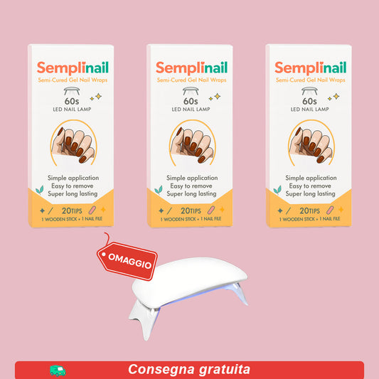 Prendi 3 Adesivi Gel e Ricevi la Lampada UV in Regalo! __ Fast Bundle